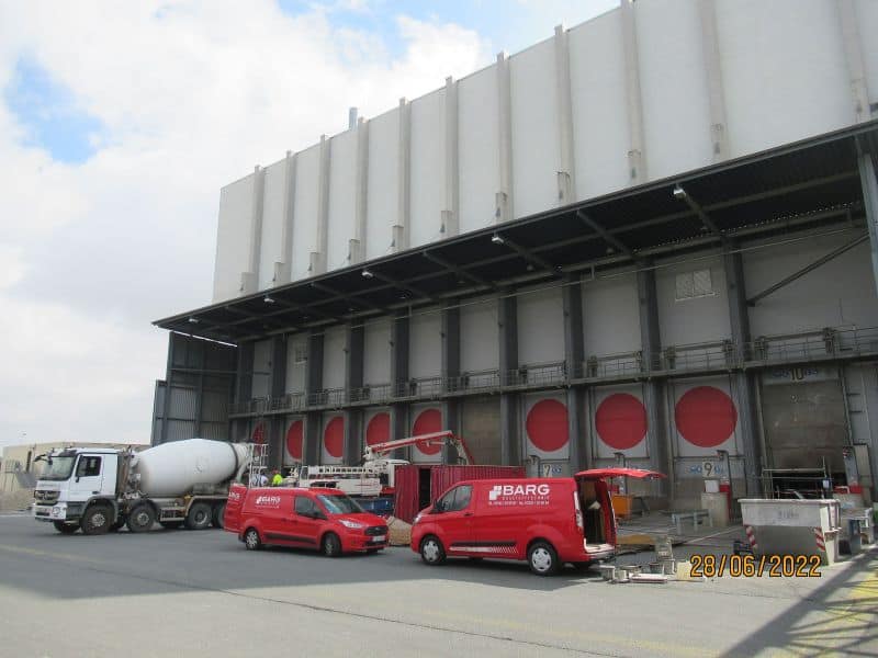 Betoninstandsetzungsarbeiten Müllverbrennungsanlage Zorbau für die PreZero Energy GmbH.