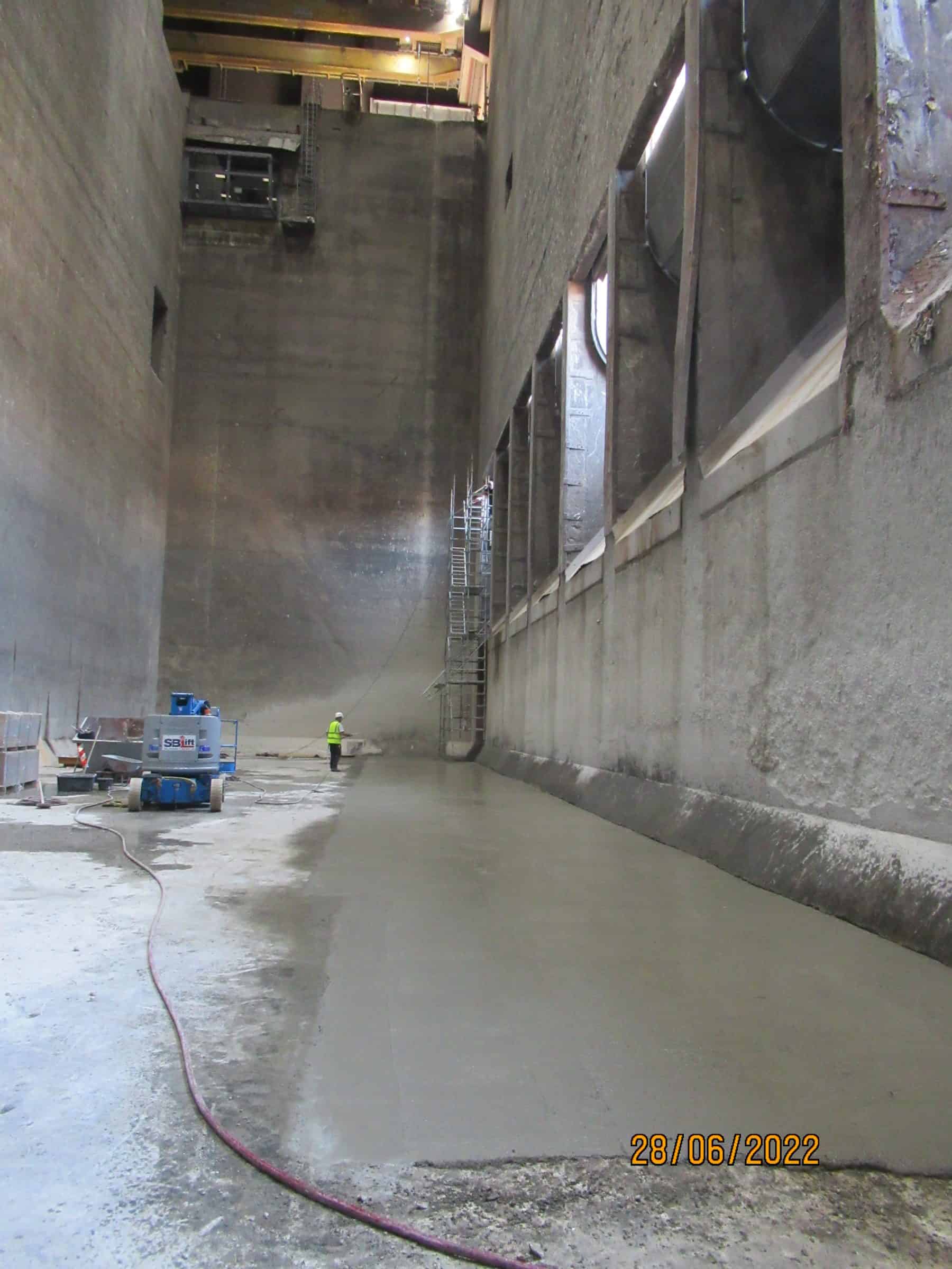 Barg Betontechnik: Müllverbrennungsanlage Zorbau, Bunkerbodensanierung